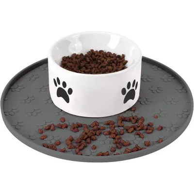 UAMLY Alfombrilla de silicona para comida de mascotas