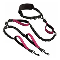 UAMLY Laisse double mains libres pour chien
