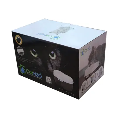 H2O Fontaine à Eau pour chat CatH2O Grise 2L