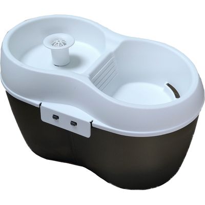 H2O Fontaine à Eau pour chat CatH2O Grise 2L