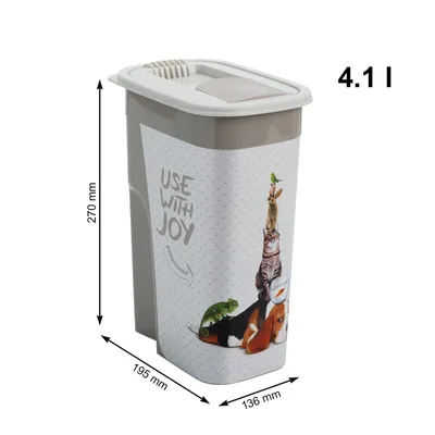 ROTHO Pet Food Container JOY Chat/Chien 4,1 L ROTHO Pet Food Container JOY Chat/Chien 4,1 L