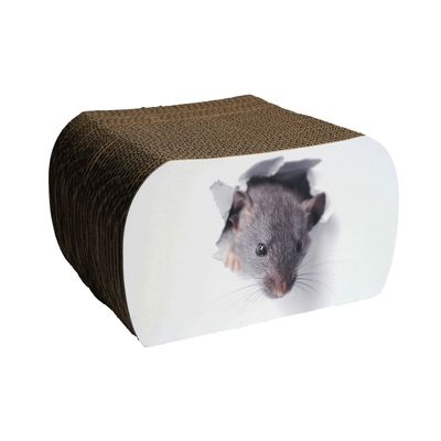 PET DESIGN Griffoir carton RATATOUILLE - 29,5 x 25 x 17,5 cm
