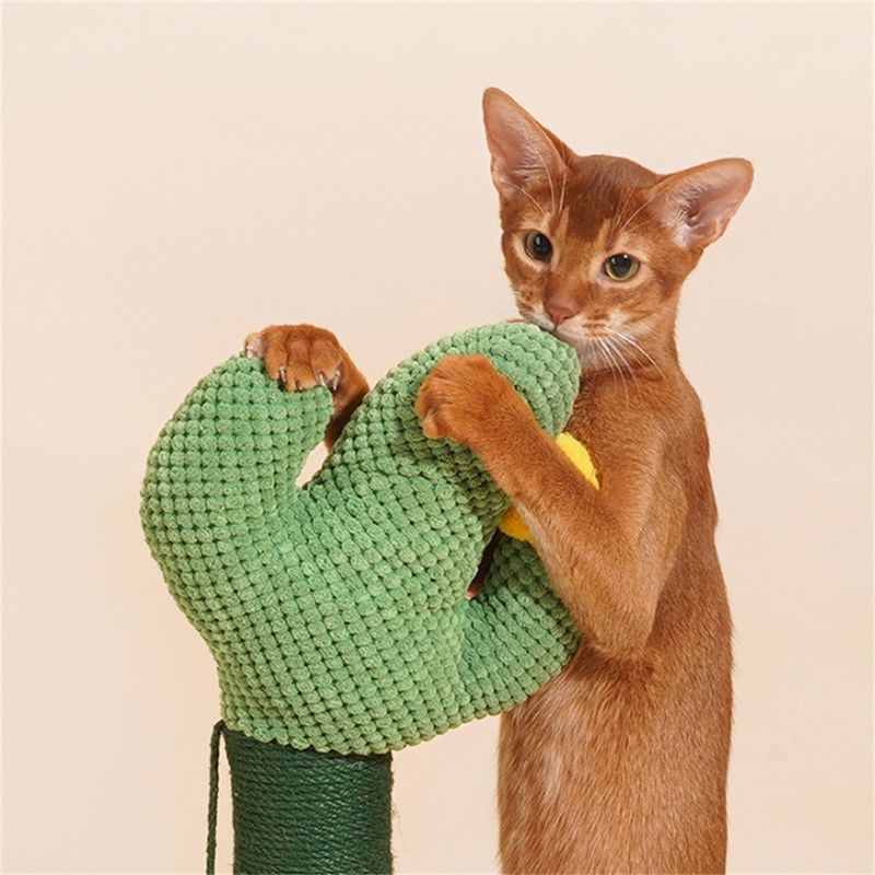 IntiMeg Griffoir en forme d'arbre cactus pour chat