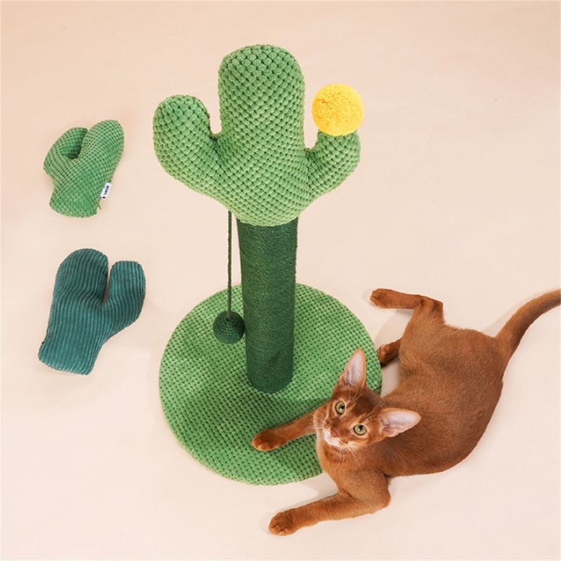 IntiMeg Griffoir en forme d'arbre cactus pour chat