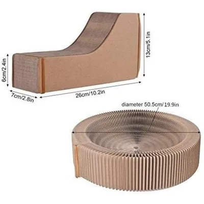 Pet Planet Chats Lit - griffeuse pliable en rond