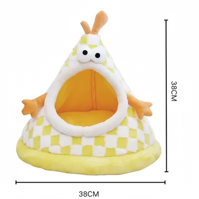 FurryFusion Lit conique pour chat Cartoon