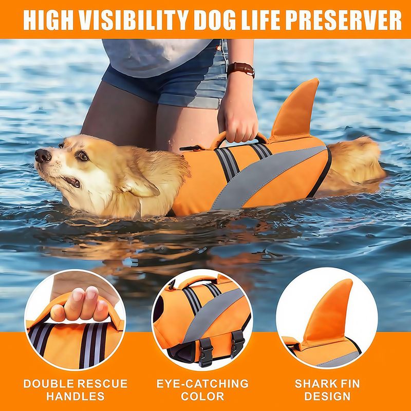 PurrfectFun Gilet de sauvetage flottant pour chiens et chiots