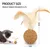 IntiMeg Jouet pour chat en forme de balle en sisal