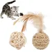 FurryFusion Jouet pour chat en forme de boule de rotin