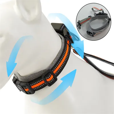 Pet Planet Collier corde de traction télescopique intégrée