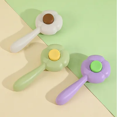 FurryFusion Brosse de toilettage pour chat Four Leaf Clover