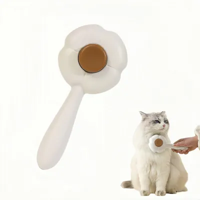 FurryFusion Brosse de toilettage pour chat Four Leaf Clover FurryFusion Brosse de toilettage pour chat Four Leaf Clover