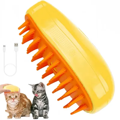 Petopia Brosse à vapeur 3 en 1 pour chat et chien