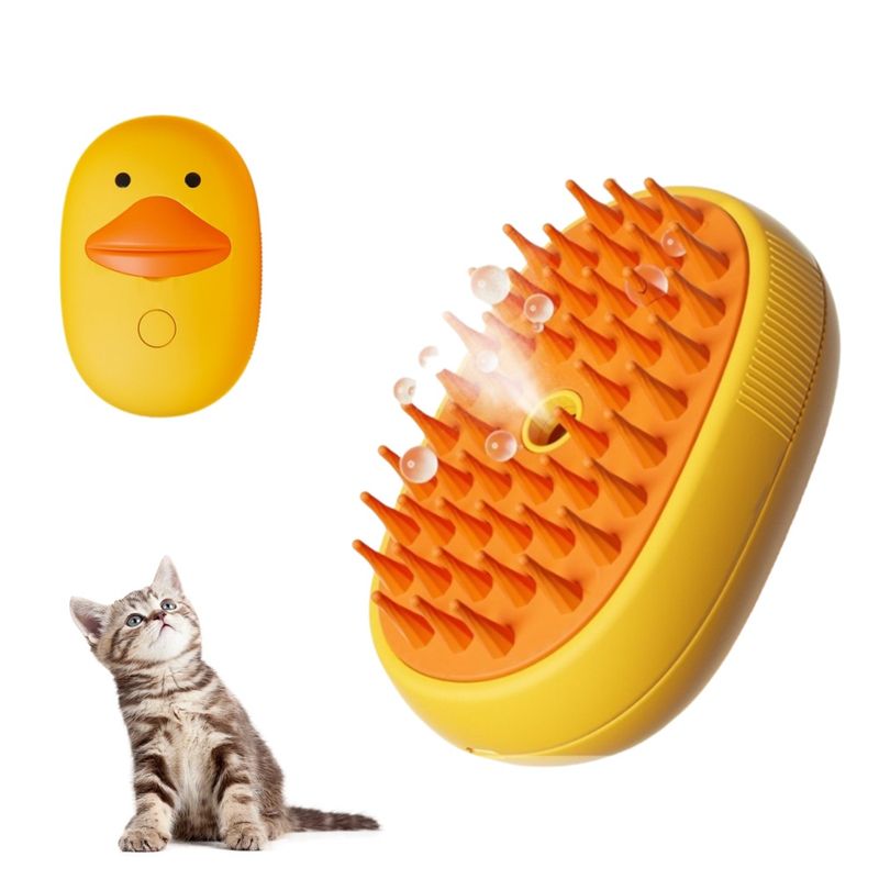 Petopia Brosse à vapeur multifonction pour chat
