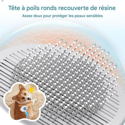 IntiMeg Brosse de toilettage pour chats et chiens