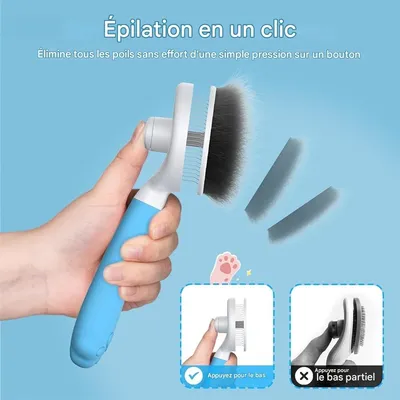 IntiMeg Brosse de toilettage pour chats et chiens