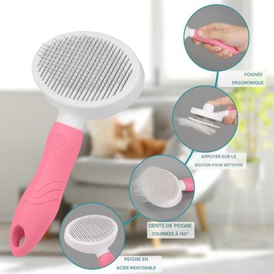 IntiMeg Brosse douce pour chien et chat