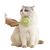 FurryFusion Brosse de toilettage pour chat Four Leaf Clover