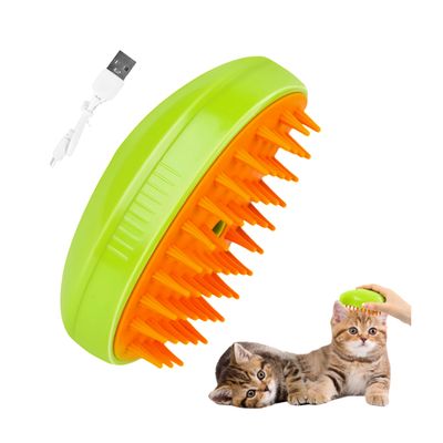 Petopia Brosse à vapeur 3 en 1 pour chat et chien