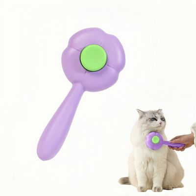 FurryFusion Brosse de toilettage pour chat Four Leaf Clover