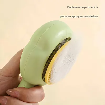 FurryFusion Brosse de toilettage pour chat Four Leaf Clover