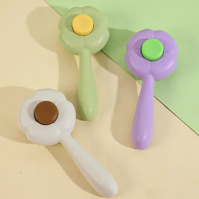 FurryFusion Brosse de toilettage pour chat Four Leaf Clover