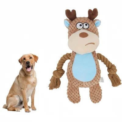 Pet Planet Chiens Jouet en Peluche et en Corde Pet Planet Chiens Jouet en Peluche et en Corde