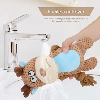 Pet Planet Chiens Jouet en Peluche et en Corde