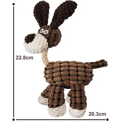 Pet Planet Chiens Happy Time Jouet d'Âne en Peluche