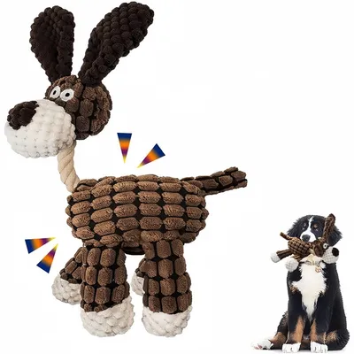 Pet Planet Chiens Happy Time Jouet d'Âne en Peluche