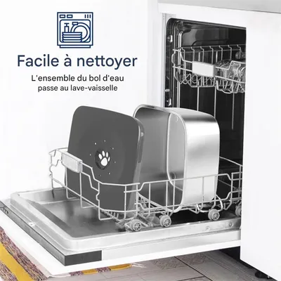 IntiMeg Gamelle d'eau anti - éclaboussure en acier inoxydable 4,5L