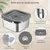 IntiMeg Gamelle d'eau anti - éclaboussure en acier inoxydable 4,5L