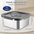 IntiMeg Gamelle d'eau anti - éclaboussure en acier inoxydable 4,5L