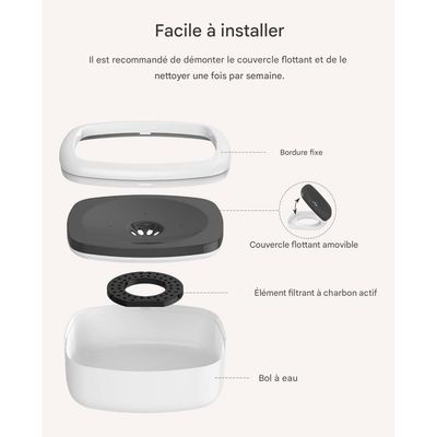 IntiMeg Gamelle d'eau anti - éclaboussure pour chien