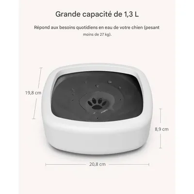 IntiMeg Gamelle d'eau anti - éclaboussure pour chien