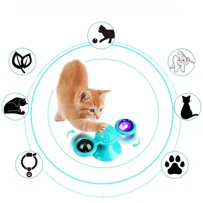 Pet Planet Chats Happy Time Jouet de Moulinet Interactif
