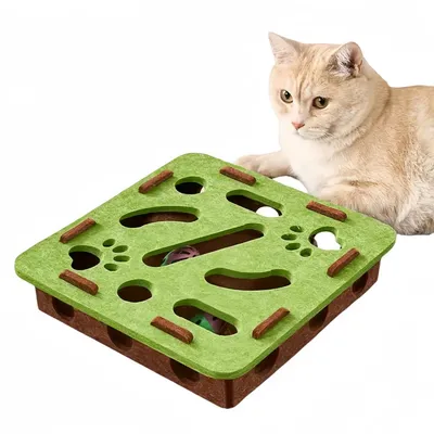 Pet Planet Chats Boîte en Feutre de Labyrinthe Éducatif