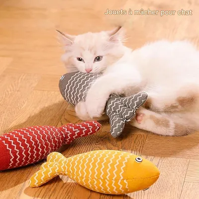 Pet Planet Chats Lot de 3 Jouets à Mâcher pour Chats