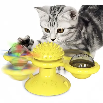 Pet Planet Chats Happy Time Jouet de Moulinet Interactif