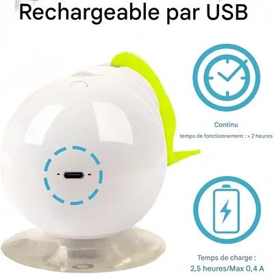 Pet Planet Jouet interactif en forme de ver pour chat