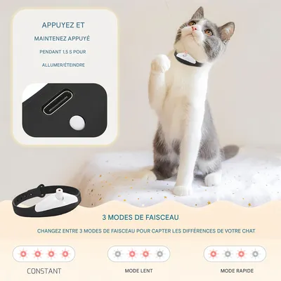 Pet Planet Collier à laser intelligent pour chat