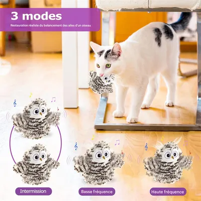 Pet Planet Jouet rechargeable en forme d'hibou