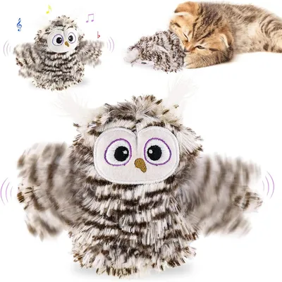 Pet Planet Jouet rechargeable en forme d'hibou