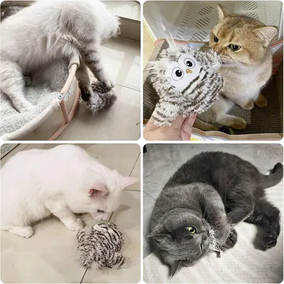 Pet Planet Jouet rechargeable en forme d'hibou