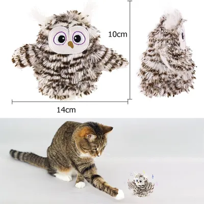 Pet Planet Jouet rechargeable en forme d'hibou