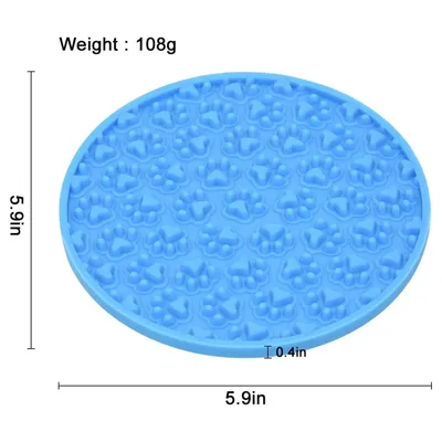 IntiMeg Tapis à Lécher bleu pour Chiens