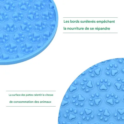 IntiMeg Tapis à Lécher bleu pour Chiens
