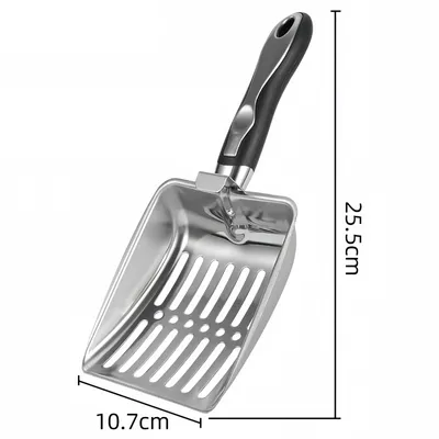 FurryFusion Pelle à litière en inox pour chats