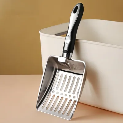 FurryFusion Pelle à litière en inox pour chats