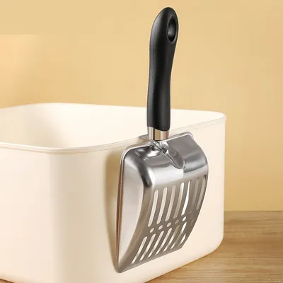 FurryFusion Pelle à litière en inox pour chats